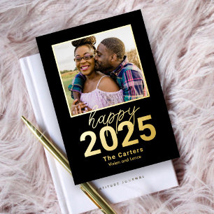 Fearless Year Foil Happy New Year Photo Card