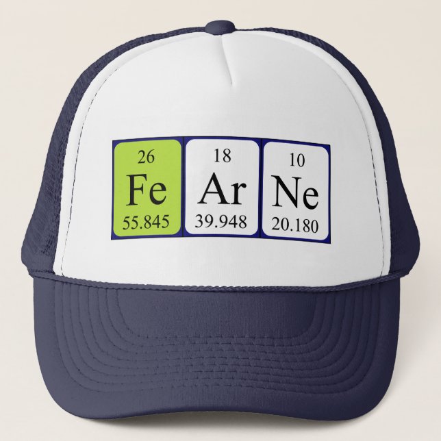 Fearne periodic table name hat (Front)