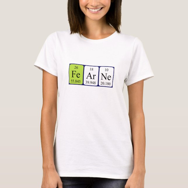 Fearne periodic table name shirt (Front)