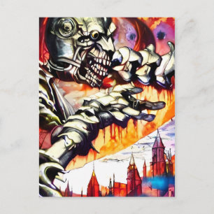 Fear's Ravager - Ken Gauge Art Postcard