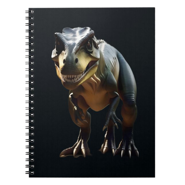**"Fearsome Grin: The Smirking T-Rex"** Notebook (Front)