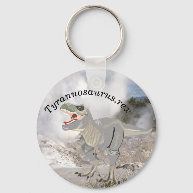 Fearsome Tyrannosaurus rex Key Ring (Front)