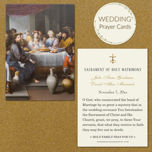 Feast at Cana Wedding Holy Card (Creator Uploaded)