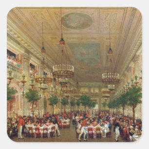 Feast at the Tuileries to Celebrate the Square Sticker