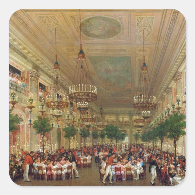 Feast at the Tuileries to Celebrate the Square Sticker (Front)