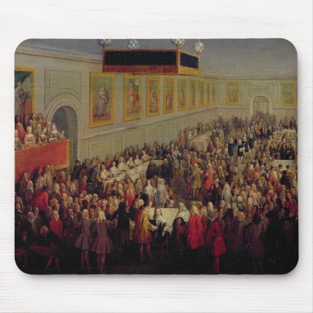 Feast given after the Coronation of Louis XV Mouse Mat (Front)