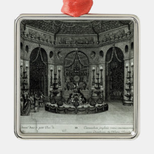 Feast given in the little grounds in metal tree decoration