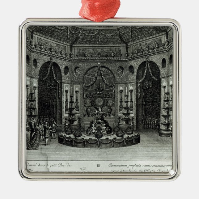 Feast given in the little grounds in metal tree decoration (Front)