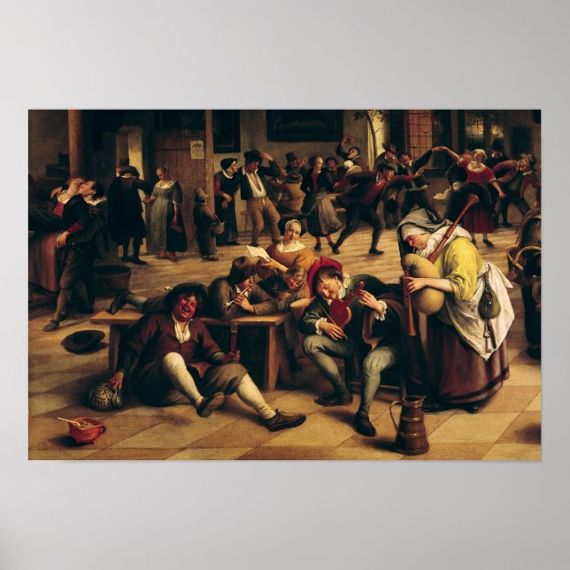 Feast in an Inn, detail of the central group Poster (Front)