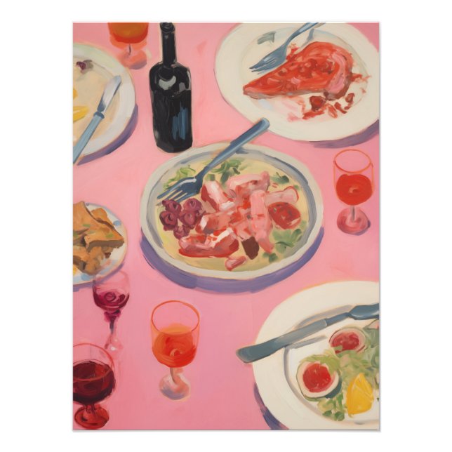 Feast in Fuchsia Photo Print (Front)