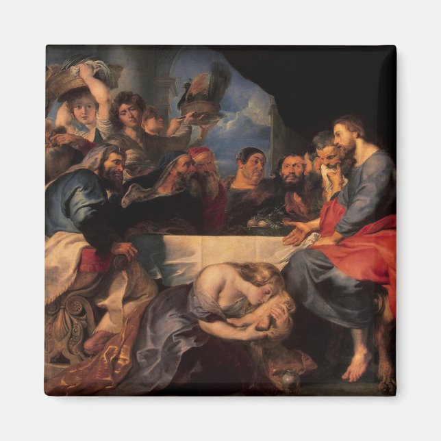 Feast in the house of Simon the Pharisee, c.1620 Magnet (Front)