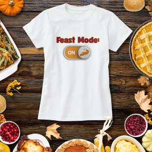 Feast Mode Autumn Thanksgiving Christian T-Shirt