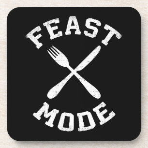 Feast Mode - Bulking - Eat, Hungry - Funny Novelty Coaster