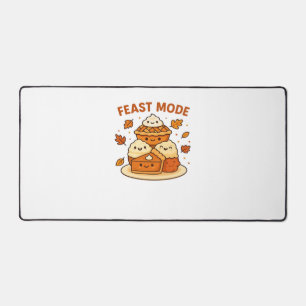 Feast Mode – Cute Autumn Comfort Food Plate Boxy T Desk Mat