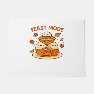 Feast Mode – Cute Autumn Comfort Food Plate Boxy T Doormat