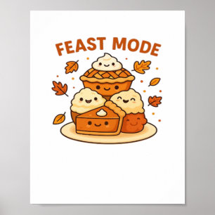 Feast Mode – Cute Autumn Comfort Food Plate Boxy T Poster
