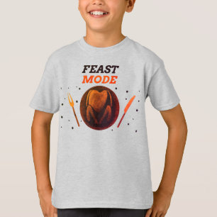 Feast Mode – Funny Kids Thanksgiving Shirt