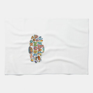 Feast Mode On Funny Foodie Graphic T-Shirt Tea Towel