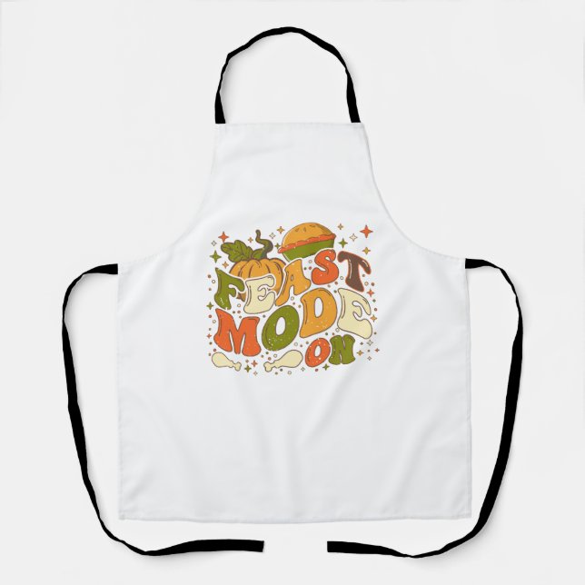 Feast Mode on, Thankgiving Costume Apron (Front)