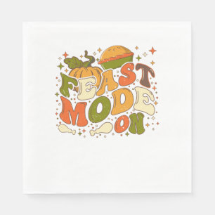 Feast Mode on, Thankgiving Costume Napkin