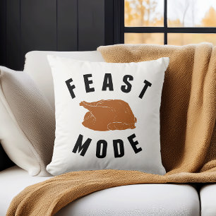 Feast Mode   Thanksgiving Decor Cushion