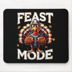 Feast Mode Turkey Vintage Football Thanksgiving Sh Mouse Mat