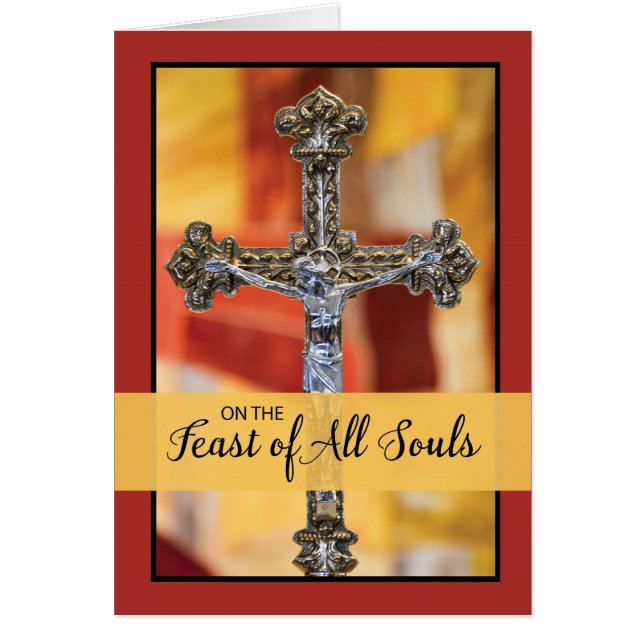Feast of All Souls Crucifix with Colour Block Back (Front)