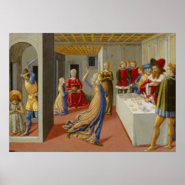 Feast of Herod - Benozzo Gozzoli Fine Art Poster (Front)
