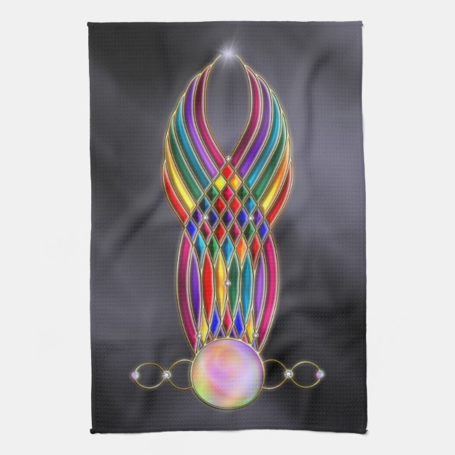 Feast of Jewels Kitchen Towel (Vertical)