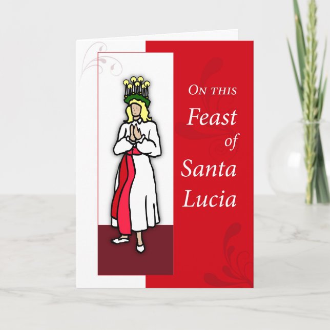 Feast of Santa Lucia Holiday Card (Front)