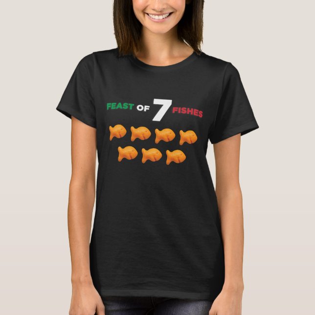 Feast Of Seven Fishes Christmas T-Shirt (Front)