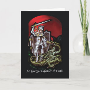 Feast of St. George Defender of Faith Slaying Card