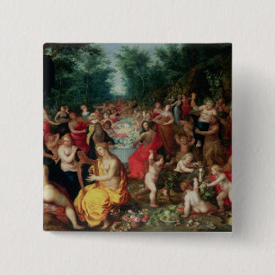 Feast of the Gods 15 Cm Square Badge