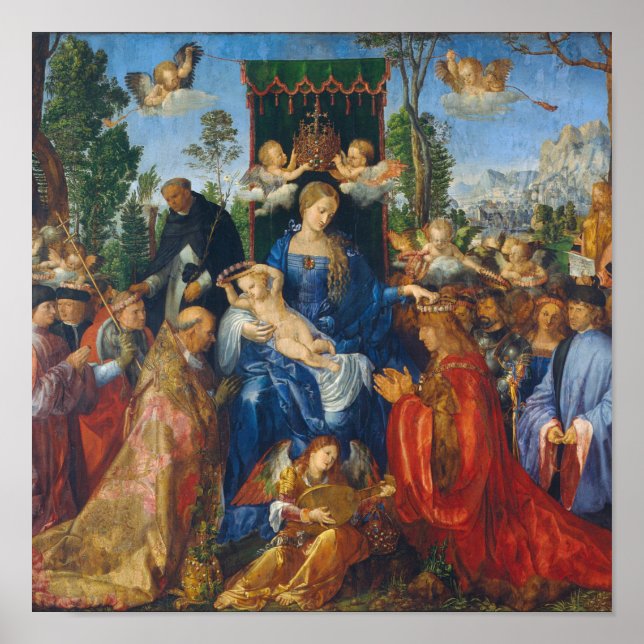 Feast of the Rosary - Albrecht Dürer, 1506 Poster (Front)