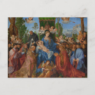 Feast of the Rose Garlands, 1506 (oil on wood) Postcard