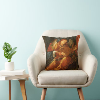 Feast of the Rose Garlands Angel by Albrecht Durer Cushion
