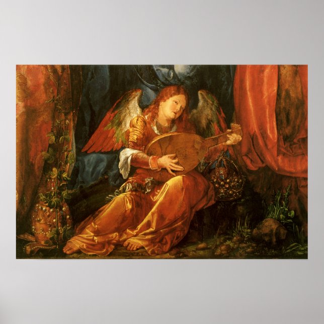 Feast of the Rose Garlands Angel by Albrecht Durer Poster (Front)