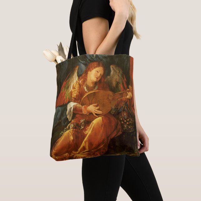 Feast of the Rose Garlands Angel by Albrecht Durer Tote Bag (Close Up)