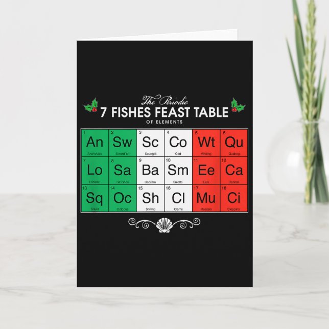 Feast Of The Seven Fishes  Card (Front)