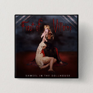Feast of Villains Album Cover 2 Inch Square Button