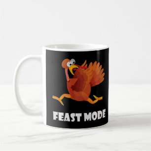 Feast On Drinking Gobble Thanksgiving Funny Fall P Coffee Mug