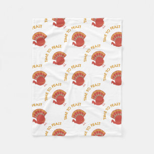 Feast On This Turkey Celebrations Fleece Blanket