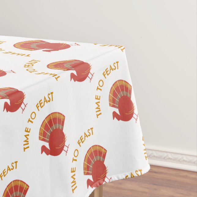 Feast On This Turkey Celebrations Tablecloth (In Situ)
