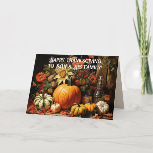FEAST SON & FAMILY THANKSGIVING CARD