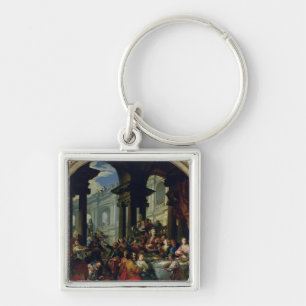 Feast under an Ionic Portico, c.1720-25 Key Ring