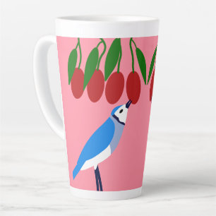 Feasting Blue Jay Latte Mug