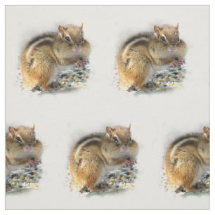 Feasting Chipmunk Fabric