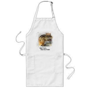 Feasting Chipmunk Long Apron