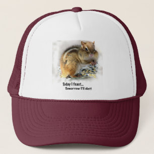 Feasting Chipmunk Trucker Hat