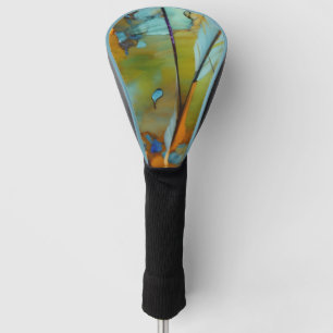 Feather Abstract  AI Art  Golf Head Cover